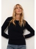 Just Cashmere Kaszmirowy sweter "Vivian" w kolorze granatowym