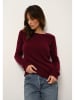 Just Cashmere Kaszmirowy sweter "Helen" w kolorze bordowym