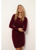 Just Cashmere Kasjmieren jurk "Susan" bordeaux