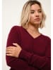Just Cashmere Kaszmirowy sweter "Nora" w kolorze bordowym