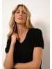 Just Cashmere Kaszmirowa koszulka "Glams" w kolorze czarnym