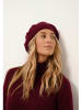 Just Cashmere Kaszmirowa czapka "Paris" w kolorze bordowym