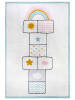 Hanse Home Laagpolig tapijt "Bouncy" wit/blauw