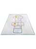 Hanse Home Laagpolig tapijt "Bouncy" wit/blauw