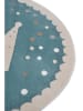 Hanse Home Kurzflor-Teppich "Crown" in Blau/ Creme