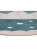 Hanse Home Kurzflor-Teppich "Crown" in Blau/ Creme