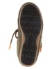 Moon Boot Skórzane botki zimowe "Loop" w kolorze khaki