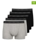 NUR DER 5er-Set: Boxershorts in Schwarz/ Grau