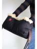 Kaiser Naturfellprodukte Lammfell-Handwärmer "Double Natural" in Schwarz - (L)22 x (B)45 cm