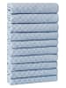 Violeta Home 10-delige set: theedoeken lichtblauw - (L)60 x (B)40 cm