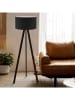 Opviq Lampa stojąca w kolorze czarnym - wys. 140 x Ø 38 cm