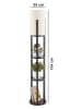 Opviq Staande lamp zwart - (H)134 x Ø 25 cm