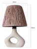 Opviq Tafellamp lichtbruin/crème - (H)40 x Ø 24 cm