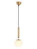 Opviq Lampa wisząca w kolorze złotym - 139 x Ø 15 cm