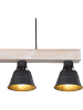 Globo lighting Hängeleuchte "Günter" in Hellbraun/ Schwarz - (B)14 x (H)85 cm