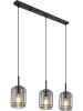 Globo lighting Hanglamp "Kammi" zwart  - (B)13 x (H)120 cm