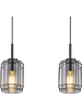 Globo lighting Hanglamp "Kammi" zwart  - (B)13 x (H)120 cm