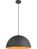 Globo lighting Hängeleuchte "Xirena I" in Schwarz/ Gold - (H)120 x Ø 41 cm