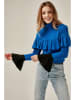 So You Bluse in Blau/ Schwarz