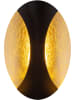 Globo lighting LED-Wandleuchte "Alexandra" in Schwarz/ Gold - (B)21 x (H)15 cm