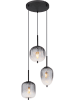 Globo lighting Hängeleuchte "Attila" in Schwarz - (H)120 x Ø 46 cm