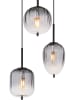 Globo lighting Hängeleuchte "Attila" in Schwarz - (H)120 x Ø 46 cm