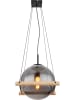 Globo lighting Hängeleuchte "Leona" in Schwarz/ Hellbraun - (L)33,5 x (B)35 x (H)120 cm 
