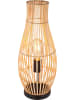 Globo lighting Tafellamp "Laglio" lichtbruin/zwart - (H)47,5 x Ø 19,5 cm
