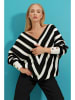 Trend Alaçatı Stili Sweter w kolorze czarno-białym