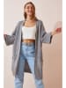 Happiness Istanbul Longcardigan in Grau