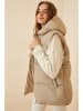 Happiness Istanbul Doorgestikte bodywarmer beige