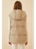 Happiness Istanbul Doorgestikte bodywarmer beige