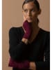 Perfect Cashmere Kaszmirowe mitenki "Jelo" w kolorze ciemnofioletowym