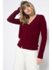 Perfect Cashmere Kaschmir-Cardigan "Paige" in Dunkelrot