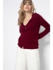 Perfect Cashmere Kaschmir-Cardigan "Paige" in Dunkelrot