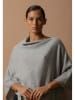 Perfect Cashmere Kaszmirowe ponczo "Tamara" w kolorze jasnoszarym