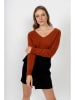 Perfect Cashmere Kaszmirowy sweter "Penelope" w kolorze ceglanym