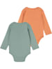 Levi's Kids 2er-Set: Bodys in Grün/ Orange