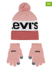 Levi's Kids 2-delige set: muts en handschoenen lichtroze