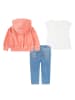 Levi's Kids 3tlg. Outfit in Rosa/ Blau