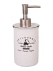 Anticline Zeepdispenser "Savonnerie" wit - (H)18 x Ø 7,5 cm