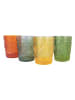 Villa d´Este 6-delige set: glazen "Pina Colada" transparant - 250 ml