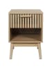 THE HOME DECO FACTORY Nachtkastje "Klaus" lichtbruin - (B)40 x (H)55 x (D)35 cm