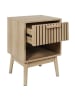 THE HOME DECO FACTORY Nachtkastje "Klaus" lichtbruin - (B)40 x (H)55 x (D)35 cm