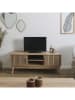 THE HOME DECO FACTORY TV-meubel "Klaus" lichtbruin - (B)117 x (H)48 x (D)40 cm