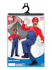 Carnival Party 3-delig kostuum "Super Mario" rood/blauw