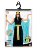 Carnival Party 6-delig kostuum "Cleopatra" zwart/turquoise