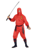 Carnival Party 6-delig kostuum "Dragon ninja" rood