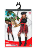 Carnival Party 5-częściowy kostium "Pirat" w kolorze czerwono-czarnym