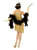 Carnival Party 3-delig kostuum "Flapperdress" goudkleurig